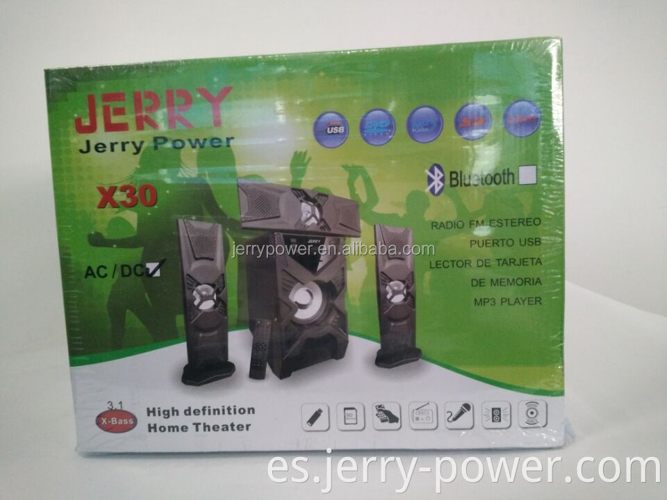 Sistema de sonido para el hogar Sistema de sonido Subwoofer externo Activo Altavoz de vibración con módulo de reproductor de MP5 SD / USB